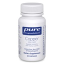 Pure Encapsulations Copper Glycinate 60's - 2 mg Copper Supplement, Supporti Red Blood Cell Formazione* - Aids Energy Metabolism - Non-GMO & Vegan - 60 capsule