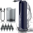 Ear Wax Removal - Ear Ear Irrigation Flushing System, Water Powered Ear Cleaner con 4 modalità di pressione, Strumento di pulizia dell'orecchio sicuro ed efficace, Water Resistant USB ricaricabile (blu)