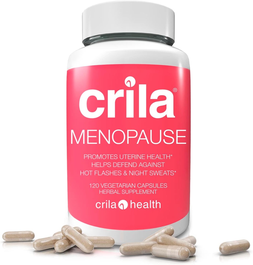 Hot Flash, mood Swings, e il supporto dell'ormone di menopausa da CRILA I 2 mesi di alimentazione | Night Sweats & Hot Flashes Menopause Relief Supplements | Sostituzione dell'estrogeno per le donne, pillole di supplemento naturale