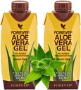 Per sempre Living Aloe Vera Gel® Minis (330mL/11.15oz Ogni) 99,7% Pure Inner Leaf Aloe Vera Gel, Nessun Preservativi Aggiunto. Senza glutine (Pacchetto di 2)