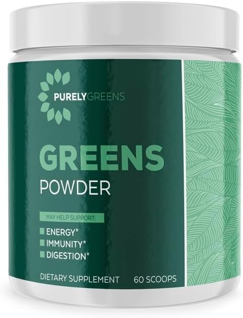 Polvere Superfood con spinaci, polvere di radice di Kale & Beet, polvere di Super Greens giornaliera supporta digestivo, salute del fegato, energia, immunità, miscela di Smoothie con polvere di frutta e verdura, 60 porzioni
