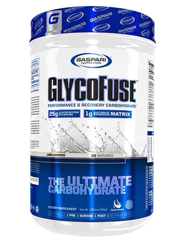 Gaspari Nutrition Glycofuse: Prestazioni e Recupero Carboidrato, 25g Cluster Dextrin e 1g Electrolyte and Hydration Matrix (30 Serve, Unflavored)