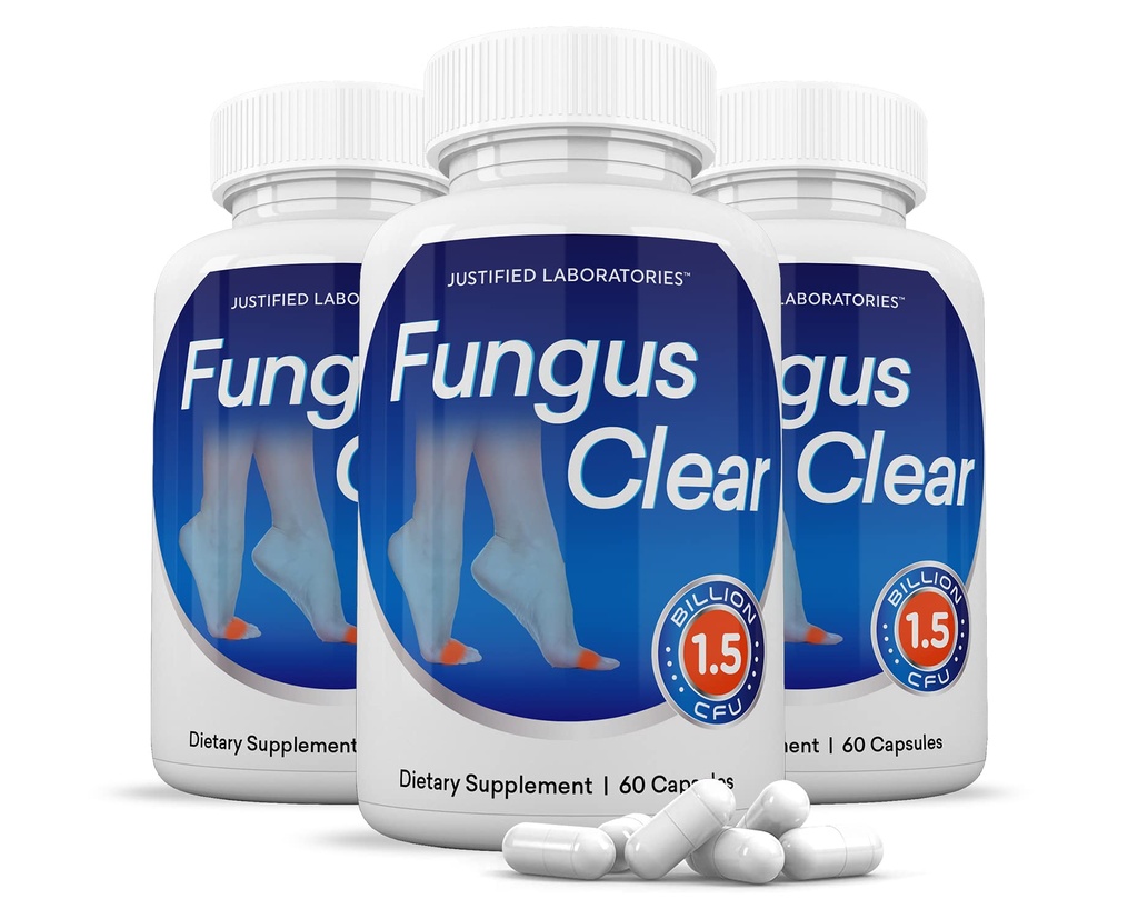 Laboratori giustificati (3 Pack) Fungus Clear 1,5 miliardi di CFU pillole probiotici 180 capsule