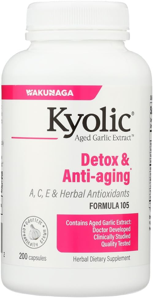 Aglio Kyolic Formula 105 Detox & Anti-Aging (200 capsule)