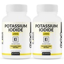 (2 Pack) Capsule di Iodido di potassio 130mg Dose - 60 Serve - Supporto tiroide e difesa - KI Potassium Iodine Thyroid Support Vitamine