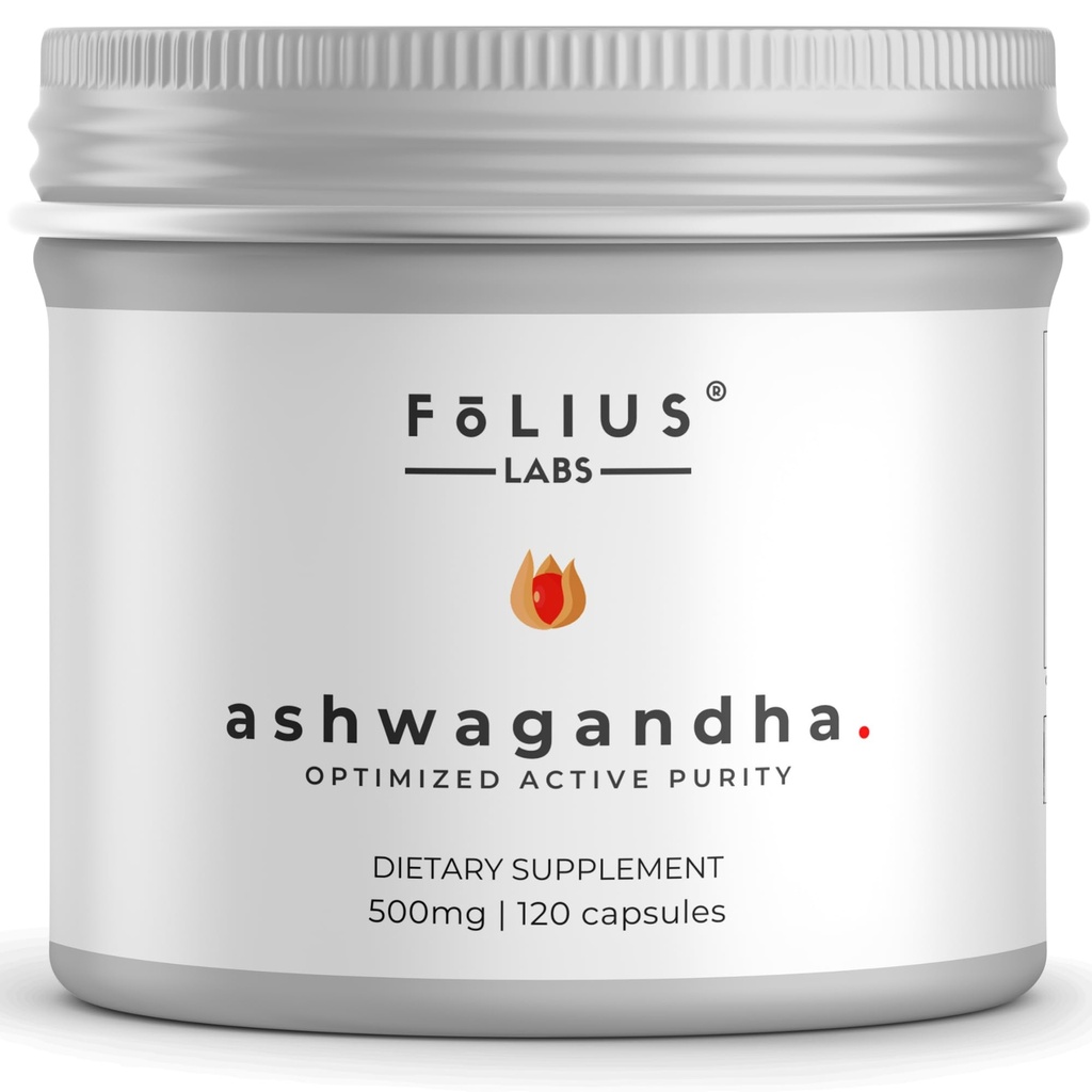 Ashwagandha 7.5% Herbal Energy Support Supplemento 500mg - Stress Relief Support, Natural Mood Support - Full Spectrum Ashwagandha Root Extract -120 Capsule