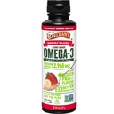 Olio di lino di banana di fragola di Barlean, Vegan Omega 3 6 9 Integratori per bambini e adulti da olio di semi di lino pressato a freddo con 2,968 mg di Omega Vegan, Non OGM & Gluten Free, 8 oz