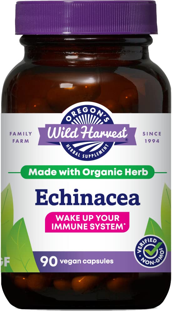 Integratore di erbe organico dell'echinacea dell'Oregon, 90 conte