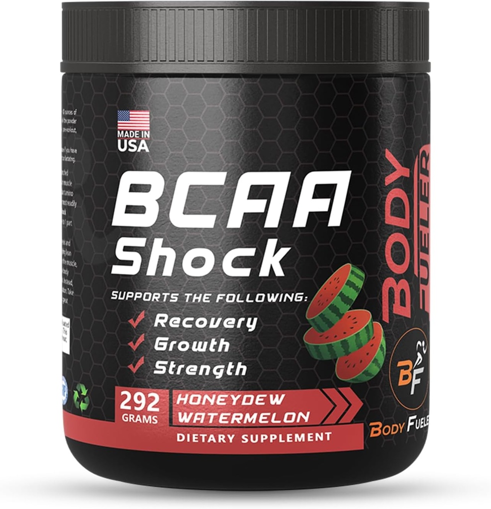 Polvere di energia dell'aminoacido con BCAA, migliore bevanda di recupero di Intra e post allenamento, recupero del muscolo e polvere di Endurance con BCAA Supporta la crescita del muscolo, aroma di Honeydew, 292g - Made in USA