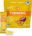 Pacchetti di idratazione di miscela di elettroliti di bevanda di ZYN, polvere di elettroliti di frutto della passione, imballo di idratazione w / curcumina turmerica, vitamina C & D, zinco, Hydrate & Recover polvere di elettrolita, confezione da 32