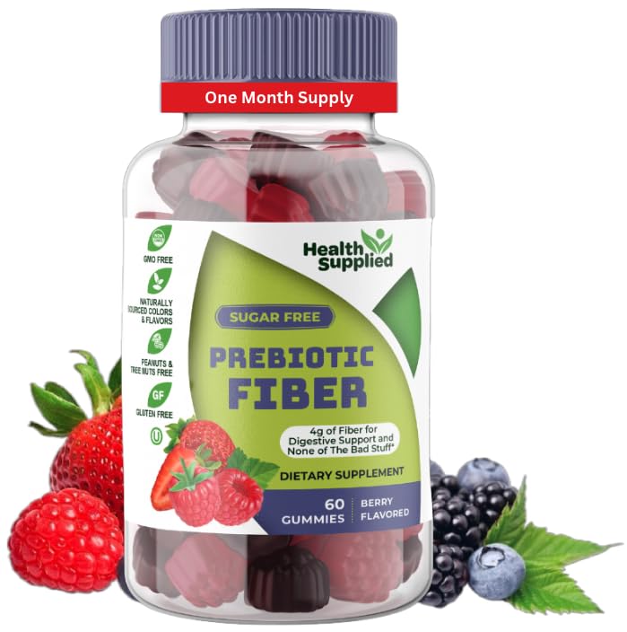Gummie prebiotiche a base di bacche miste - Supporta il sistema digestivo attraverso il rilievo di pulizia e costipazione del fegato - Assist con il piano di perdita di peso - Grande degustazione e facile da ingoiare