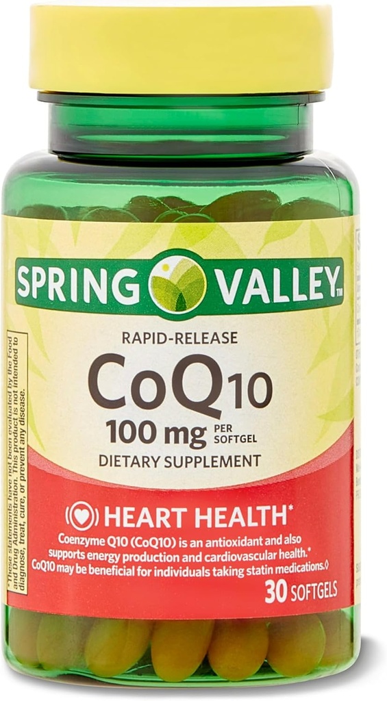 Rapid-Release CoQ10 Integratore alimentare, 100 mg, 30 conte