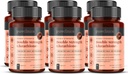 Glutathione 1000mg x 360 Compresse (6 Bottiglie di 60)- w/500mg Glutathione, 300mg ALA, e 200mg VIT C per Tablet