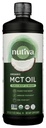Nutiva Organic MCT Olio, non aromatizzato, 32 Oz, USDA Organico, Non OGM, Non-BPA, Intero 30 approvato, Vegan, Gluten-Free & Keto, 14g MCT per Serving & Neutral Flavor per Energy Boost to Coffee, Shakes and Salads