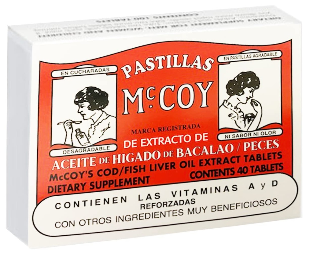 Mccoy Cod/Fish Liver olio estratto compresse 40