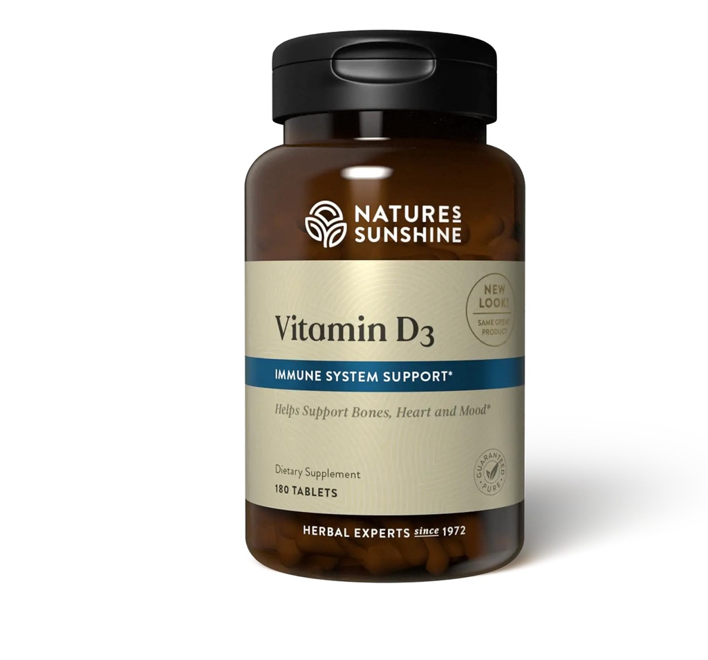 Vitamina D3, 180 Compresse | Supporta la salute di ossa, contribuisce alla salute generale, e può migliorare Mood