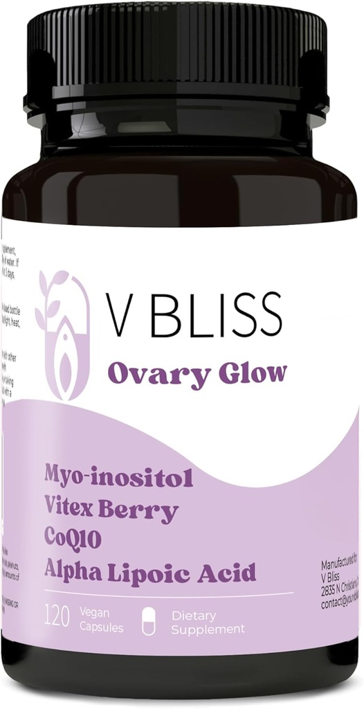 Myo-inositol & Vitex Berry | Equilibrio dell'ormone per le donne, supporto ovarico sano per le donne, supporto della fertilità | CoQ10, acido alfa-lipoico, cromo | Supporta l'ovulazione sana