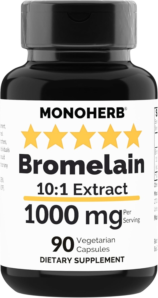 MONOHERB Bromelain Extract 1000 mg - 90 capsule vegetariane