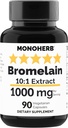 MONOHERB Bromelain Extract 1000 mg - 90 capsule vegetariane