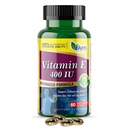 America Medic & Science Vitamin E 400 IU (60 Softgels) Integratore alimentare che supporta la salute del cuore, promuove la pelle sana, capelli, occhi e sistema immunitario | Dl-Alpha Tocopheryl Acetate Gel Capsule