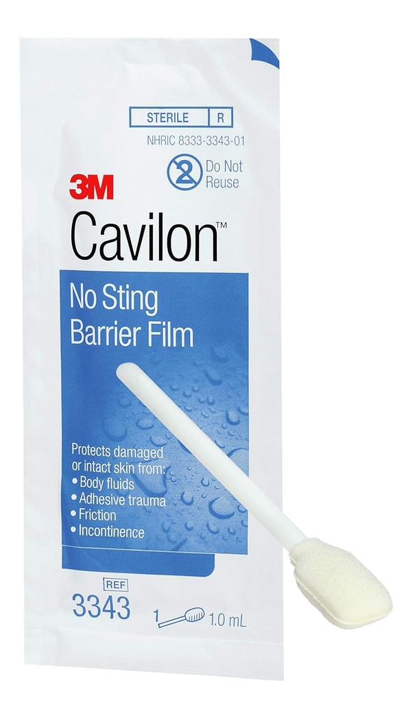 3MTM CavilonTM No Sting Barrier Film, 3343, 1ML Wand, 25 Ogni / cartone, 4 cartone / cassa