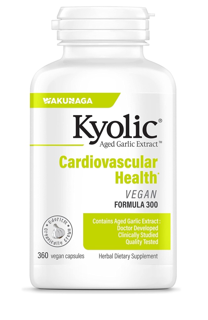 Estratto di aglio Kyolic Aged Formula 300, Cardiovascolare