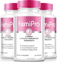 NutraRize (3 Pack) FemiPro Capsules, Formula Premium per il supporto della guarnizione urinaria, Integratore naturale per il controllo e la salute generale, Femi Pro Recensioni (180 capsule)