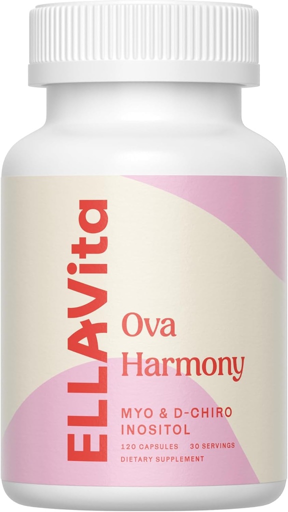 OVA Harmony - Myo & D Chiro Inositol Capsule - 40:1 Ratio - Supporto funzione ovarica - Equilibrio ormonale - 120 capsule supplemento di inositolo