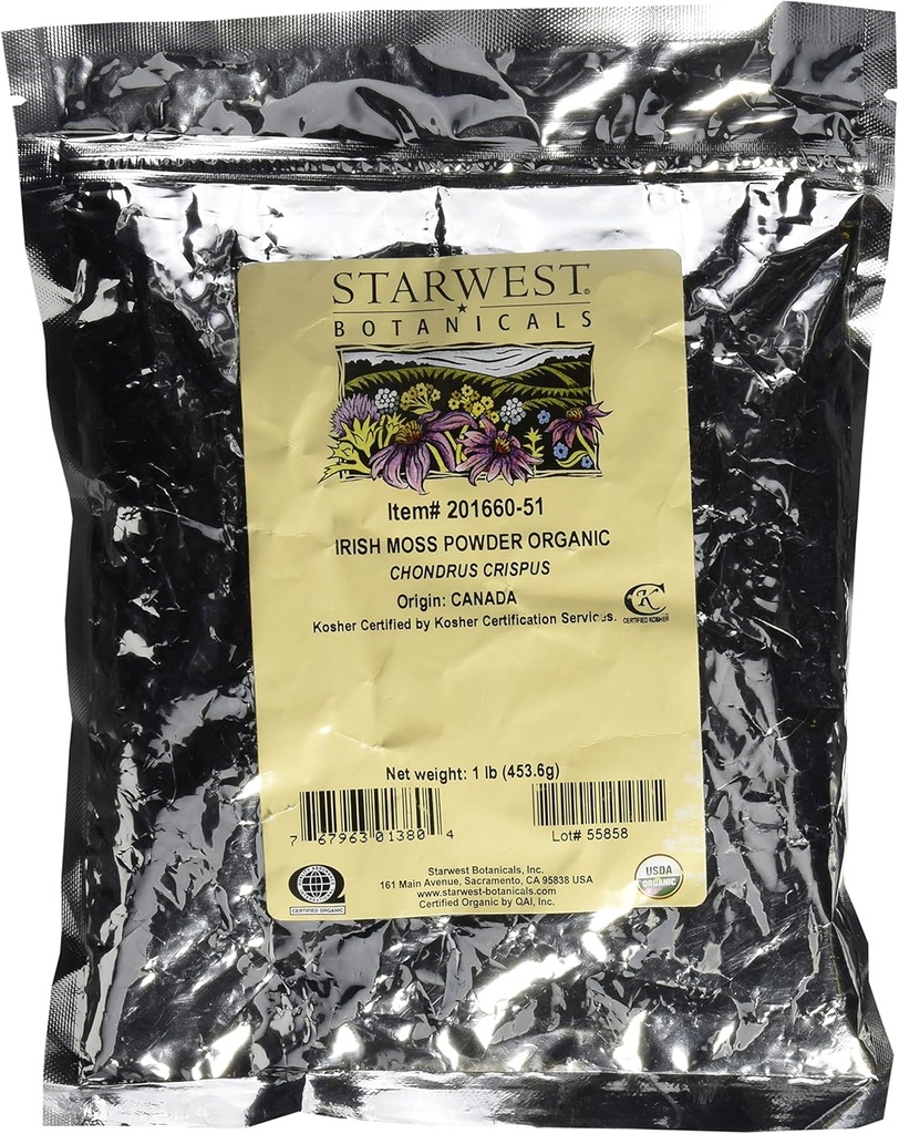 Polvere organica di muschio irlandese, 1 Pound