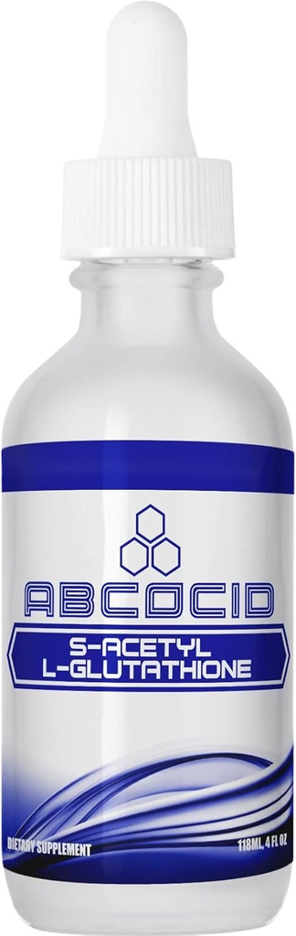 S-Acetyl L-Glutathione 95 mg, 4 Oz Liquid, 240 Serve, Made in USA, Rapida Assorbimento, Qualità Potente Ingredienti, Non OGM, GMP Certificato, Cruelty-Free Products