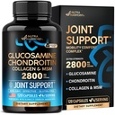 Glucosamina Chondroitin MSM Collagen | FSA HSA Eleggibile | Supporto Congiunto Supplemento 2800 mg | Made in USA | FSA Approved Product Items | Flessibilità Nutritional Vitamins | For Men & Women, 120 Capsule