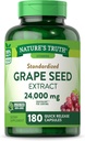 Estratto di semi di semi di verità della natura 24,000 mg | 180 capsule | Supplemento standardizzato | Formula non OGM & Gluten Free