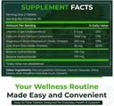 Nutra naturale 500 Conto, Calcio Magnesio Zinco Supplemento con Vitamina D3 per Bone Forza, Aiuta a migliorare la digestione, Salute Gluten Libero e senza zucchero, Complesso minerale essenziale