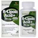 Genceutic Naturals R-Lipoic Acid Dietary Supplement | Vegetariano | Vegan | Gluten Free | Non OGM | 300mg (60 capsule) | Single Count