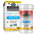 Probiotici per bambini da giardino di vita, Dr. Formulated Probiotics Organic Kids+ Vitamina C & D, Banana di fragole, Latticini di glutine & Soy Free Immune & Digestive Health Supplement, 30 Chewables (Stabile da golf)