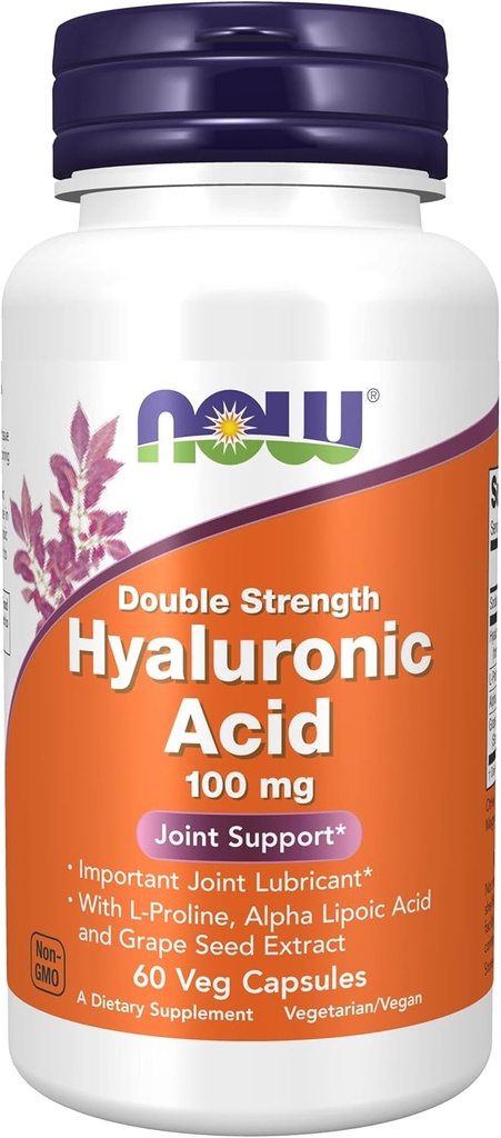 3 bottiglie di ora alimenti, acido HYALURONIC 100MG 2X Plus 60 CAPS