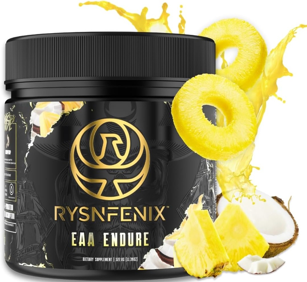 EAA Endure - 11g EAA + BCAA con estratto di Astragin & Black Pepper per l'assorbimento di aminoacidi potenziato & Aquamin Electrolytes per l'idratazione | 25 Serve (Pina Colada)