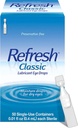 Refresh Classic Lubricant Eye Drops, Preservative-Free,0.01 Fl Oz Single-Use Containers, 50 Conte, Confezione da 1, Packaging May Vary
