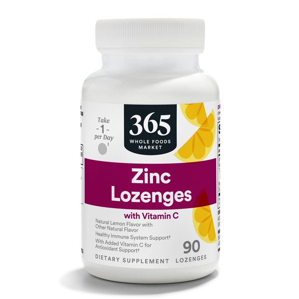 365 by Whole Foods Market, Lontani Zinc Vitamin C, 90 Conte