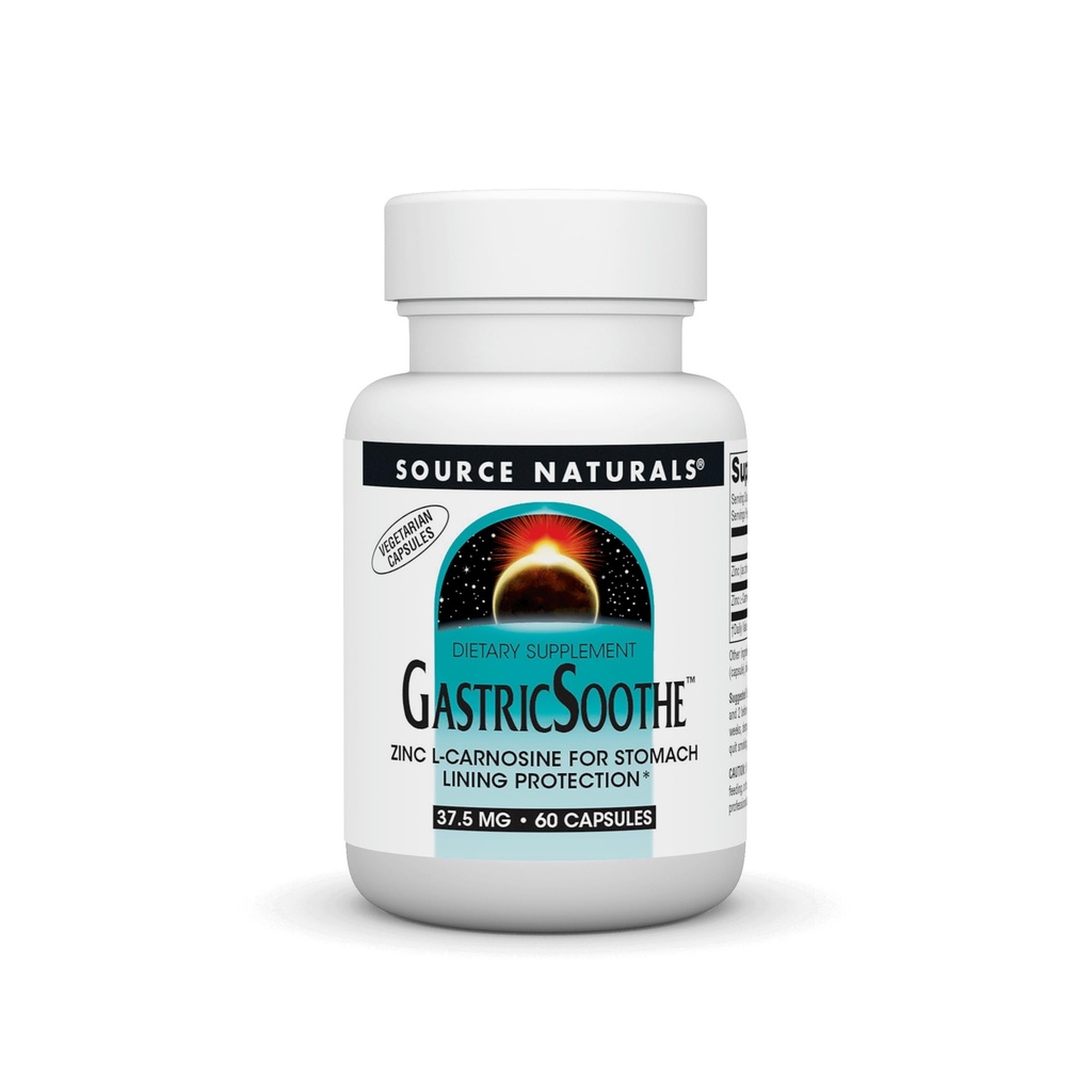 Fonte Naturals GastricSoothe Zinc L Carnosine* - 60 tappi di verdure