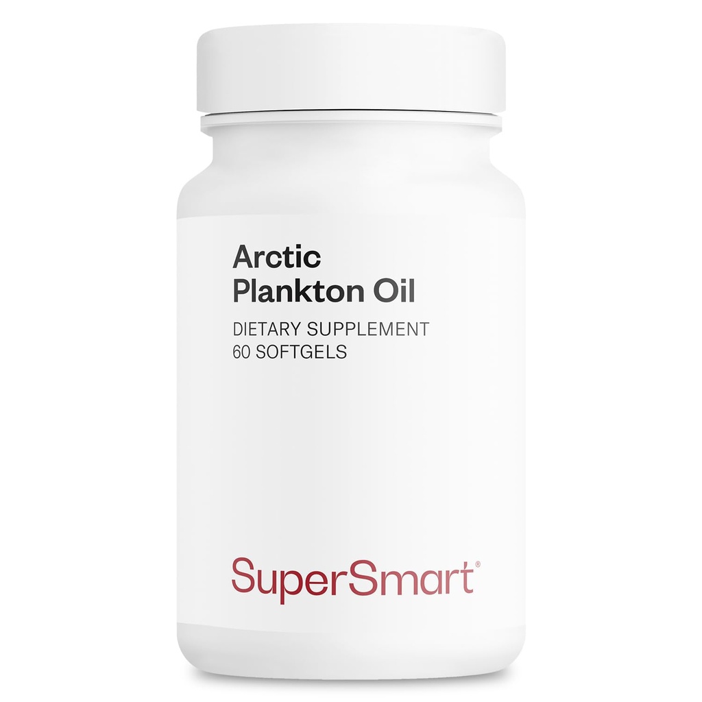 Supersmart - Olio Arctic Plankton 1000mg al giorno (Patented) - Più grande nutrizione di Fish & Krill olio supplemento - con omega-3 acidi grassi, EPA, DHA & SDA | Non-GMO & Gluten Free - 60 Softgels