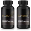 (2 Pack) NeuroTest capsule - NeuroTest Integratore alimentare per gli uomini, NeuroTest Formula giornaliera per il benessere generale e le prestazioni di picco, Advanced Formula Pills, Neuro Test Recensioni (120 capsule)