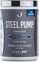 SteelFit Steel Pump | Polvere pre allenamento avanzata & Nitric Oxide Supplemento | Blue Raspberry, 30 Serve | per la costruzione del muscolo & Recovery | Realizzato con Peak ATP, Ashwagandha, & Electrolytes