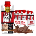 Lean Body Ready-to-Drink Chocolate Protein Shake, 40g Protein, Whey Blend, 0 Sugar, Gluten Free, 22 Vitamine & Minerali, LABRADA, 17 Fl Oz (Pack of 12)