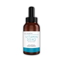 Dr. Brighten Vitamin D3/K2 — Liquido altamente concentrato D3 K2 Gocce — Supplemento dietetico per forte sistema immunitario e salute del chiodo, 2 Fl Oz