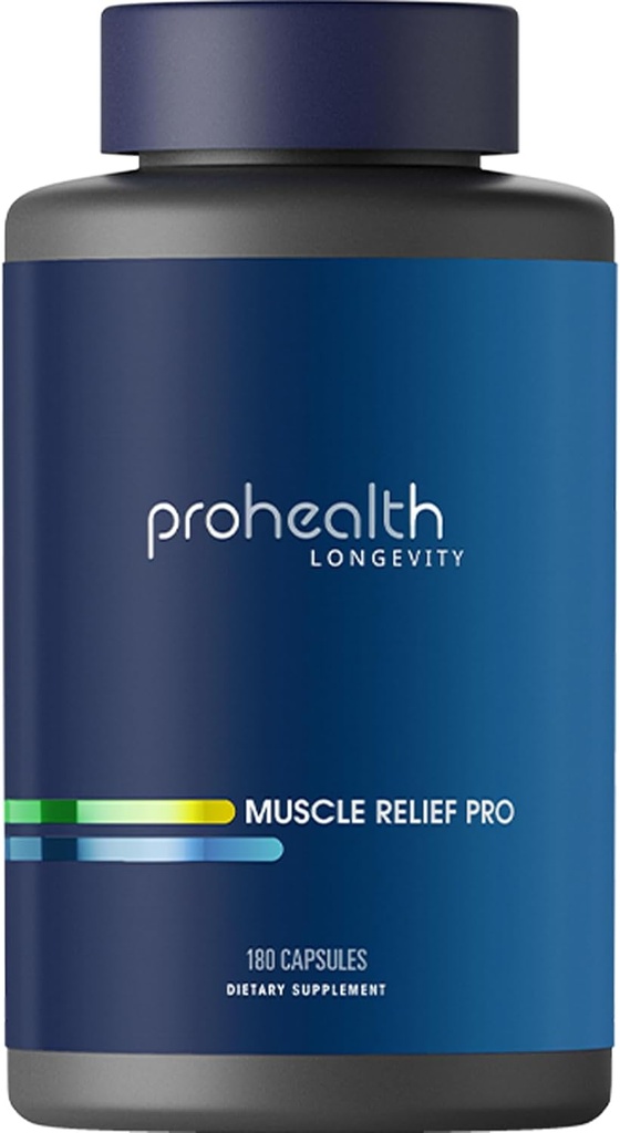 ProHealth Joint & Muscle Relief Pro - Glucosamine Chondroitin, Turmerico, Magnesio, MSM, Acido Malico, Boswellia. Supplemento per aiutare a diminuire il muscolo & Joint Discomfort & Sleep Better (30 Serve)