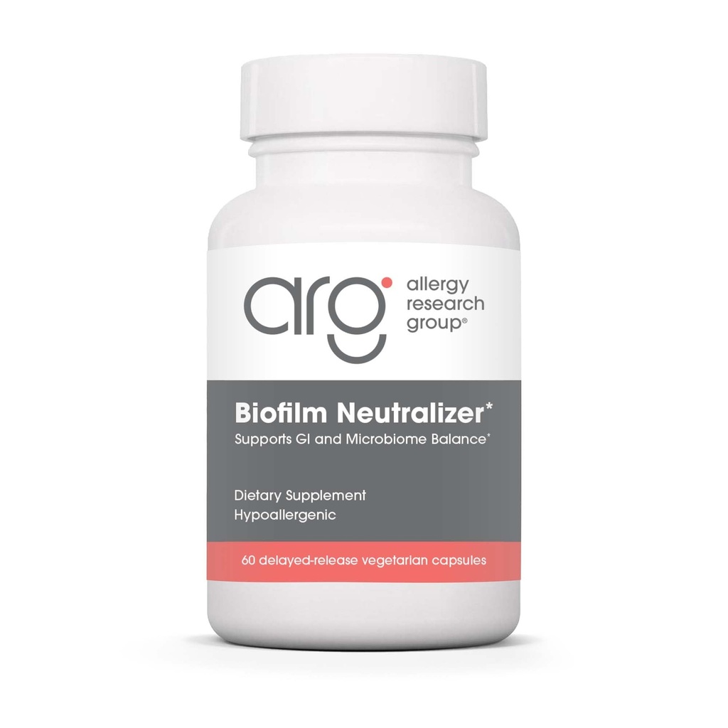 Gruppo di ricerca allergia Biofilm Neutralizer - Biofilm Defense, EDTA Supplemento, Proteolytic Enzymes, Serrapeptase, Capsule Vegetariani - 60 Conte