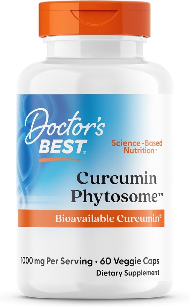Medici Miglior Curcumina Phytosome, Biodisponibile Curcumina, Non OGM, Gluten Free, Soy Free, Vegan 60 Veggie Caps
