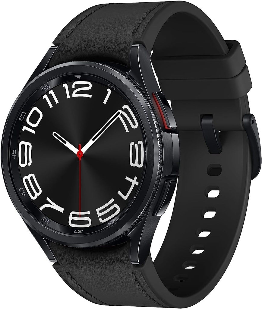 Samsung Galaxy Watch 6 Classic 43mm LTE Smartwatch, Lunetta girevole, Fitness Tracker, Personalizzato HR Zone, Advanced Sleep Coaching, Heart Monitor, BIA Sensor, Salute Insights, Versione USA, Nero
