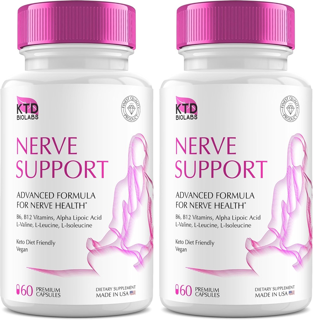 Confezione da 2 Nerve Savior per Neuropathy 828mg, Advanced Nerve Support Supplement, Renew for Healthy Feet, Best Regen with Alpha Lipoic Acid, Vitamine D, B6, B12-60 Capsule